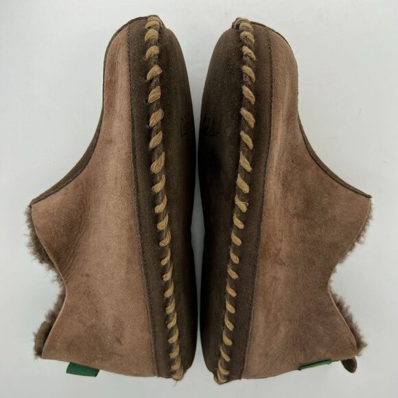 Cabelas Womens 820097 Brown Faux Suede Fur Slip-On Size 6W Shearling Style - Picture 7 of 10